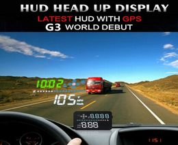 Car Universal HUD GPS Head Up Display 35inch Speedometer Automatic Multicolor LED Screen Overspeed Warning Alarm Windshield Proj6534153
