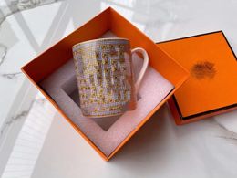 Designer Lux Mug Nordic Style Ceramic Cup Three-Dimensional Enamel Pattern Gift Box