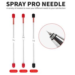 3pcs set 0.2/0.3/0.5mm Airbrush Nozzle Needle Airbrushes Spray Gun for Airbrushes Spray Gun Model Spraying Paint Maintenance
