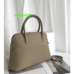 Bolide Leather Handbag Trusted Luxury Women's Bags Advanced Design Fashion Cowhide Shell Bag Handheld Diagonal Straddle One Shoulder Bag have logo HB4ELJ