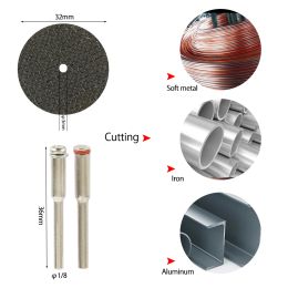 32/31Pcs Mini Circular Saw Blade Kits Wood Carving Disc Sanding Grinding Wheel Metal Cutting Rotary Tools for Dremel Accessories