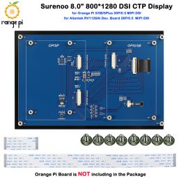 8.0" 8 inch 800*1280 IPS TFT MIPI DSI Multi-Touch Capacitive Touch Panel LCD Module Display Monitor Screen for Orange Pi 5/5B/5P