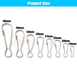20-50Pcs Snap Spring Clip Hooks Buckle Metal For Purse Zipper Pull Lanyards Paracord Badge Keychain Keyring Accessory