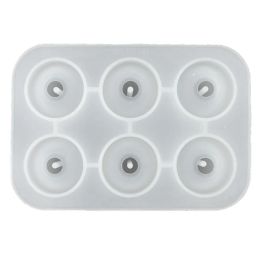 Jewellery Bead Resin Mould with Holes 20/25/30mm Round Bead Silicone Mould Craft