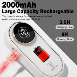 YOKEFELLOW Rechargeable Nail Drill Machine 40000 RPM Electric Nail Sander for Remove Gel Nail Portable Electric Nail file kit