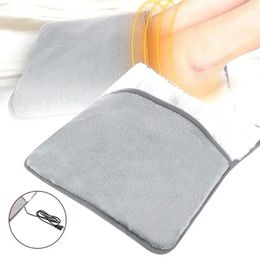 Blankets Portable Flannel Foot Warmer Electric Heated Fast Heating Pad Blanket Sheet Mat Washable Household For Men And Women H Q7V0