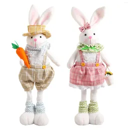 Party Decoration Plush Easter Statue Figurine Creative Sculpture Doll Toy For Courtyard Spring Home Indoor Desktop