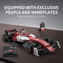 55026 1:24 Alfa Romeo Formula-1 Racing Car Building Blocks/Sports Car Building Blocks/Collectible Model Toy For Boys Adult Gift