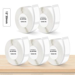 Paper 5PK 12*30mm Niimbot D11 Label Paper D110 D101 White Label Sticker Self Adhesive Paper Roll for Niimbot D11 D110 Label Printer