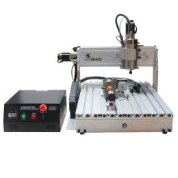 LY CNC Router 6040Z 800W Wood Metal Aluminium Engraving Milling Carving Machine 400*600mm Working Size 3 Axis 4 Axis