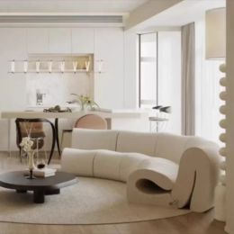 Europe Nordic Sofas Modern Lounge Designer Elegant Modern Sofa Comfortable Single Recliner Divani Da Soggiorno Furniture