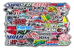 Car sticker 1050100pcs Cool Car Styling JDM Modification Stickers for Bumper Bicycle Helmet Motorcycle Mixed Vinyl Decals Sticke7864498