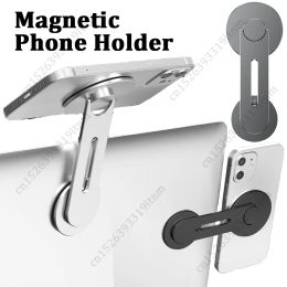 Magnetic Phone Holder For Magsafe iPhone14 13 12 Pro Max Laptop Phone Stand for Tesla Model 3 Y X S Monitors Side Mount Support