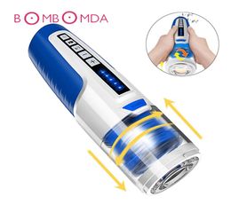 Automatic Rotate Male Masturbator Electric Penis Pump Vibrators For Man Realistic Pussy Deep Throat Oral Sucking Masturbator Cup S8473105