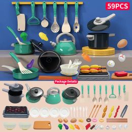 Pretend Play Cooking Toys Set, Kids Play Kitchen Set, Kitchen Toys Playset For Children, Toy Pots And Stove For Boys and Girls