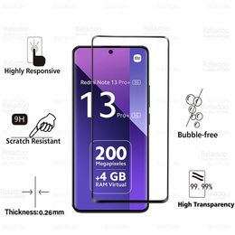 For Xiaomi Redmi Note 13 Pro+ 5G Glass 2Pcs Curved Tempered Glass Redmy Note13 Pro Plus Note13Pro+ 13 ProPlus Screen Protectors