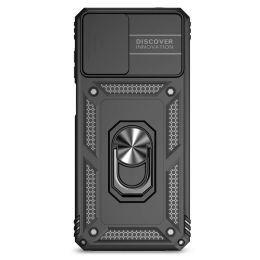 Magnetic Ring Holder Shockproof Armour Phone Cases For Motorola Moto G22 G32 G52 G62 G82 Slide Lens Protect Cover