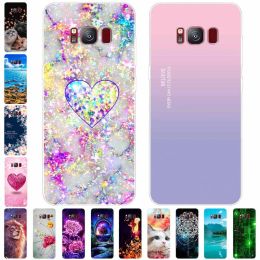 For Samsung S9 / S8 Plus Case Soft Silicone Cute Cat TPU Back Phone Cases for Samsung Galaxy S9+ / S8 Cover Transparent S 8 Bag