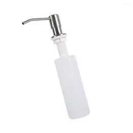 Liquid Soap Dispenser Kitchen Sink Bathroom Built-in Lotion Pump Plastic Bottle 300ml