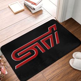 Subaru STI Car Doormat Rug Carpet Mat Footpad Polyester Anti-slip Water Oil Proof Front Room Corridor Kitchen Bedroom Balcony