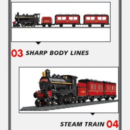 59002 789Pcs Bricks GWR Steam Train Building Blocks/Designer Technical Plastic Track Train Model Toys/Toy For Boys Kids Gift