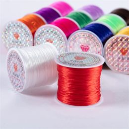 1 Roll/lot 60m Strong Elastic Crystal Beading Cords for Bracelet Necklace Stretch Thread Cord Line String DIY Jewellery Making