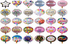 45 cm inflatable birthday party balloons decorations bubble helium foil balloons for kids cartoon flowers toys whole1921261