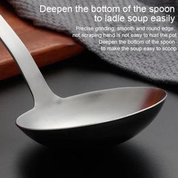 Flatware Sets Durable Stainless Steel Large Soup Spoon Skimmer Colander Philtre Kitchen Supplies Chinese Dish Ladle