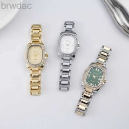Women's Watches 2022 Luxury Fashion Oval Metal Band Steel Watches for Women Roman Numerals Simple Casual Rhinestone Ladies Quartz Wristwatch 240409