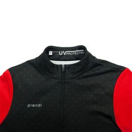 PRENDI Winter Thermal Fleece Men Cycling Jersey Long Sleeve Maillot MTB Pro Bike Clothing Breathable Jacket Warm Male Sport Wear