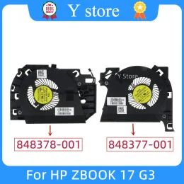 Pads Y Store NEW CPU Cooling Fan & GPU Fan For HP ZBOOK 17 G3 848378001 848377001 FGD9 FGDN DC5V 0.5A Free Shipping