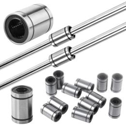 Linear Ball Bearings Part Bush Bushing Nickel Plated Chrome Steel Rods Shaft CNC Parts for 3D Printers LM3UU LM4UU LM6UU LM20UU