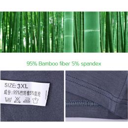 4 Pack Ultra Soft Comfy Bamboo Fiber Man Undrewear Boxer Short Blue Breathable Lightweight Underpants Plain Sexy Men Panties Xxl