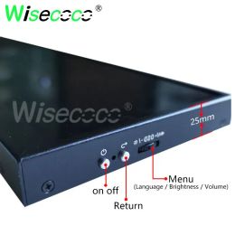 Wisecoco12.6 Inch 1920x515 Stretched Bar LCD Monitor Windows Raspberry PI Aida 64 Touch Monitor