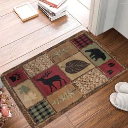 Carpets Non-Slip Carpet Lodge Style Northwoods Doormat Bedroom Bathroom Mat Welcome Decor Rug