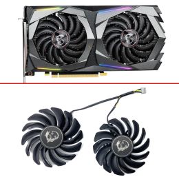 Pads 2PCS Cooling Fan 87MM PLD09210S12HH DC12V 0.40A 4PIN graphics card fan GTX1660Ti for MSI GeForce GTX 1660 Ti ARMOR 6G OC GPU FAN