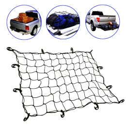 Car Trunk Net Elastic Luggage Net Cargo Organizer Storage Nets Stretchable Mesh Network Pocket For Universal Travel Offroad SUV