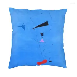 Pillow Painting Blue Star By Joan Miro Nordic Throw Cover Bedroom Decoration Abstract Art Case
