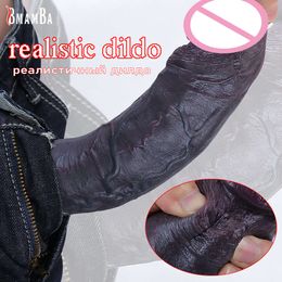 Soft Giant Dildo Realistic Silicone Penis G-point Vaginal Masturbator sexy Toy with Powerful Suction Cup Woman's Dick Supplies