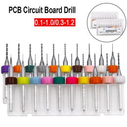 10pcs 0.1-1.2mm 0.3-1.2mm PCB Circuit Board Drill Bit Tungsten Carbide Micro Drill Bits For Print Circuit Board CNC Drilling Bit