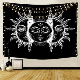 Tapestries Wall Tapestry Forest Hanging Decorative Home Towel Sun Moon Polyester Carpet Bedspread Yoga Mat