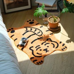 Carpets Simple Entrance Korean Ins Cute Tiger Mat Into The Door You Can Cut At And Rub