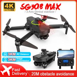 Drones ZLL SG908 MAX Drone 4K Profesional HD Camera Drone 2.4G WiFi 3Axis SG908 Pro Dron RC 3KM Flight Distance VS SG906 Max2 F11S 4K