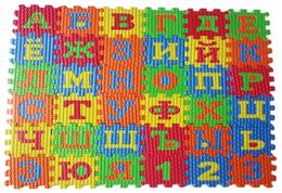 Baby puzzle mats Russian alphabet geometry toys Kids carpet babies foam learning toy Crawling mat17114293899535