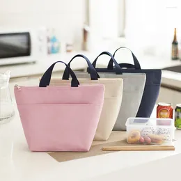 Storage Bags Portable Lunch Bag Insulation Thermal Waterproof Oxford Food Tote Handbag School Tinfoil Aluminum Picnic