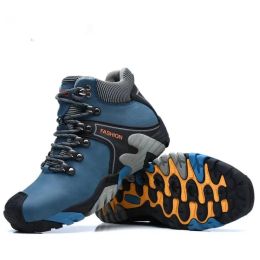 Boots High Quality Men's Hiking Shoes Outdoor High Top Hunting Boots Men Genuine Leather Comfortable Trekking Boots