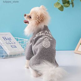 Dog Apparel Dog Apparel Stylish Winter Dog Coat Luxury Designer Pet Sweater for Small and Medium Dogs Letter for Fadou Chihuahua L46