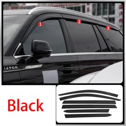 For Lincoln Aviator 2020 2021 2022 2023 Chrome black Window Visor Vent Shades Sun Rain 6X car accessories