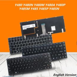 Keyboards Laptop English Keyboard For LENOVO Y480 Y480N Y480M Y480A Y480P Y485M Y485 Y485P Y485N Notebook Palmrest Cover Upper Cover