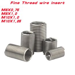 Fine thread Wire Thread Insert M6*0.75, M8*1.0 M10X1.0 M10X1.25*1D/1.5D/2D/2.5D/3D Screw Bushing Thread Repair